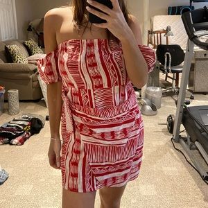 Aztec Red Dress